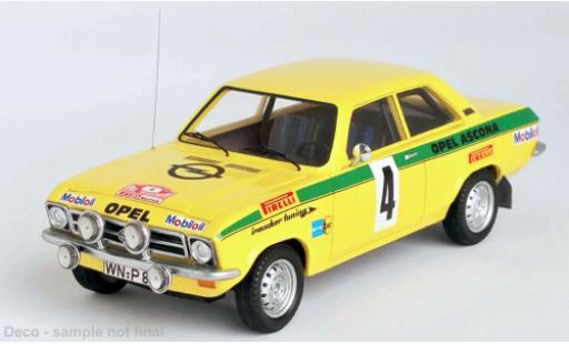Modelauto Opel Ascona A Rally A No.4 Irmscher tuning R&Atilde;&frac14;sselsheim 1973 1/43 Trofeu