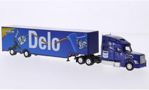 Modelauto Volvo 780 Base Sleeper Cab Chevron Delo avec transporteur Race-Kofferauflieger 1/87 Trucks N Stuff