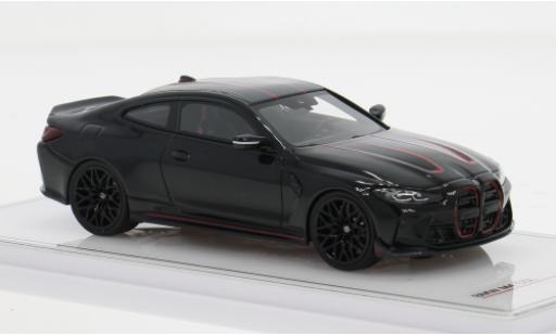 Modelauto Bmw M4 CSL (G82) zwart 2023 1/43 TrueScale Miniatures