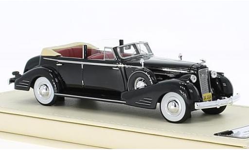 Modelauto Cadillac V16 Convertible Cabriolet Sedan zwart 1936 1/43 TrueScale Miniatures