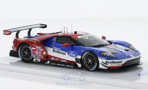 Modelauto Ford GT GTE No.66 Chip Ganassi Racing 24h Daytona 2017 D.M&Atilde;&frac14;ller/J.Hand/S.Bourdais 1/43 TrueScale Miniatures