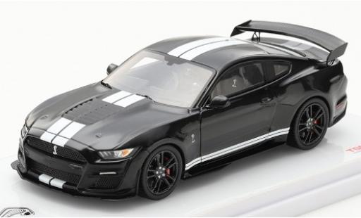 Modelauto Ford Mustang Shelby GT500 zwart/wit 1/43 TrueScale Miniatures