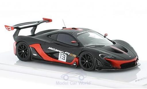 Modelauto McLaren P1 GTR mat-zwart/rood 1/43 TrueScale Miniatures