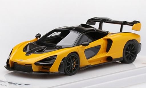 Modelauto McLaren Senna Base metallic geel 1/43 TrueScale Miniatures