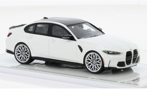 Modelauto Bmw M3 Competition (G80) wit 2021 1/43 TrueScale Miniatures