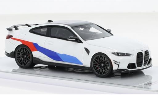 Modelauto Bmw M4 coupe (G82) M-Performance wit/Dekor 1/43 TrueScale Miniatures