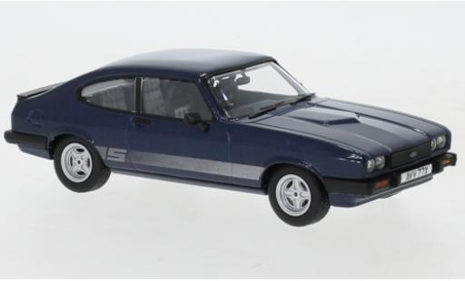 Modelauto Ford Capri 2.0S MkIII 2.0 S metallic blauw RHD 1978 1/43 Vanguards