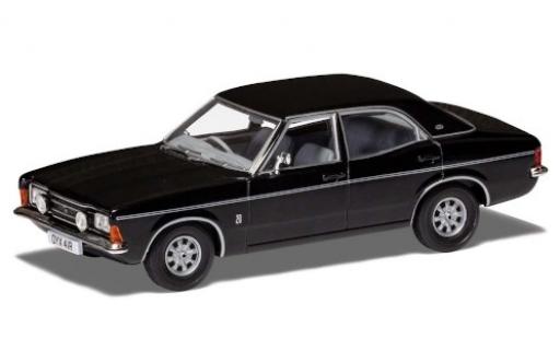 Modelauto Ford Cortina 2000E Mk3 zwart/mat-zwart RHD 1/43 Vanguards