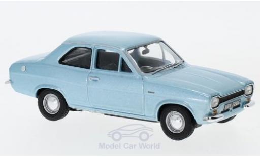 Modelauto Ford Escort MK1 Twin-Cam metallic blauw RHD 1/43 Vanguards