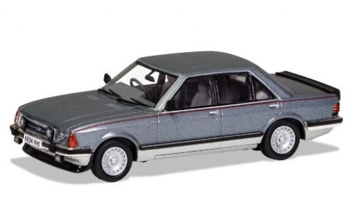 Modelauto Ford Granada Berlina Mk II 2.8i Ghia X metallic grijs/grijs RHD 1983 1/43 Vanguards