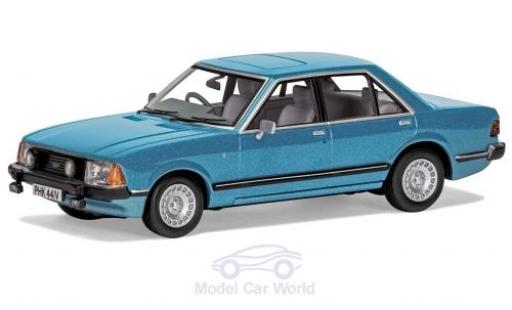 Modelauto Ford Granada Berlina MKII 2.8i Ghia metallic blauw RHD 1/43 Vanguards