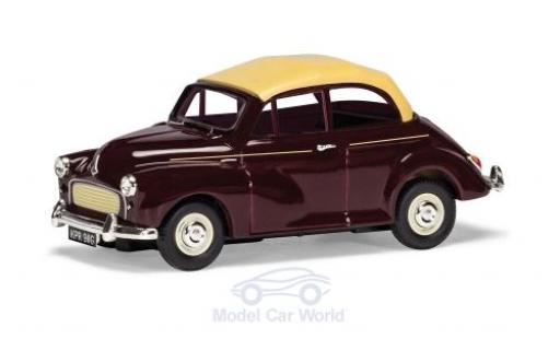 Modelauto Morris Minor Convertible 1000 Cabriolet rood/beige RHD 1/43 Vanguards