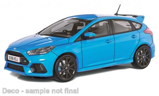 Modelauto Ford Focus RS MK III metallic blauw RHD 2016 1/43 Vanguards