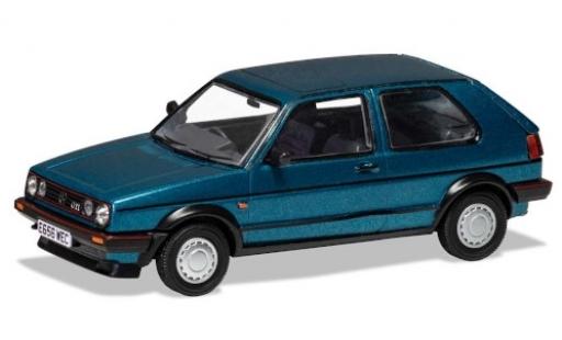 Modelauto Volkswagen Golf GTI MkII 16V metallic blauw RHD 1/43 Vanguards