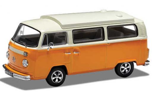 Modelauto Volkswagen T2 Base Camper oranje/beige RHD 1/43 Vanguards