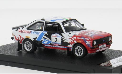 Modelauto Ford Escort RS 1800 MKII No.2 Killarney Historic Rally 2019 1/43 Vitesse