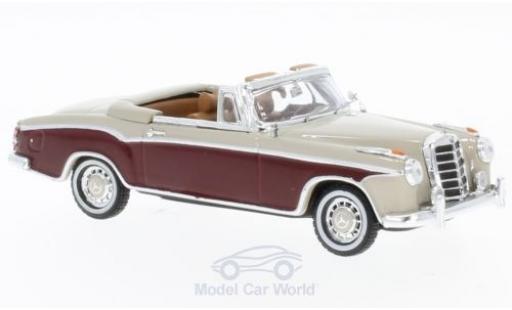 Modelauto Mercedes 220 SE Cabriolet beige/rood 1958 1/43 Vitesse