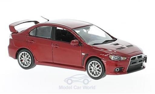 Modelauto Mitsubishi Lancer Evolution X Evo Final Edition metallic rood 1/43 Vitesse