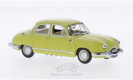 Modelauto Panhard Dyna Z1 Luxe Special geel 1954 1/43 Vitesse