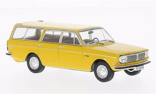Volvo 145 Base 1/43 WhiteBox geel 1973 modelauto