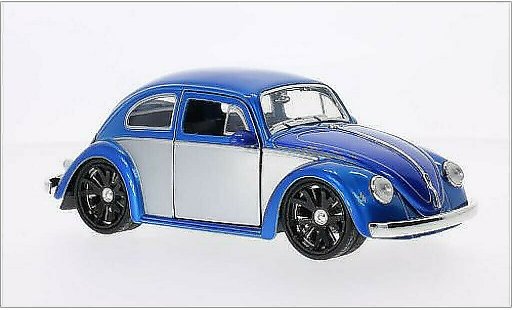 Volkswagen Beetle Base 1/24 Jada Toys (Kafer) Tuning blauw/grijs 1959 modelauto
