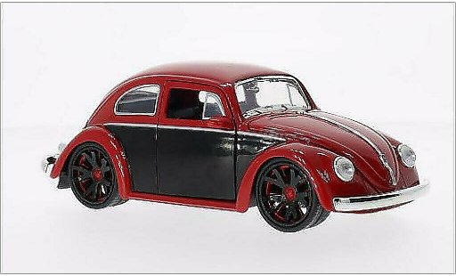 Volkswagen Beetle Base 1/24 Jada Toys (Kafer) Tuning rood/zwart 1959 modelauto