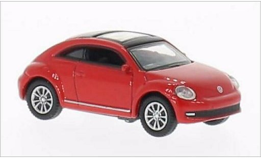 Volkswagen Beetle Base 1/87 Welly rood modelauto