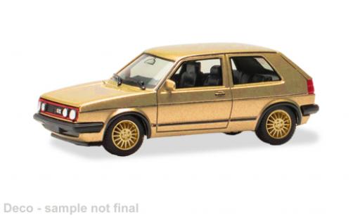 Modelauto Volkswagen Golf GTI gold 1/87 Herpa