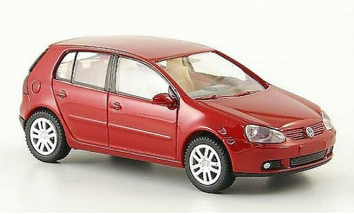 Volkswagen Golf Base 1/87 Wiking rood 5-Turer 2003 modelauto