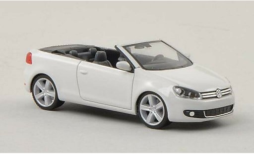 Volkswagen Golf Cabriolet 1/87 Herpa wit modelauto