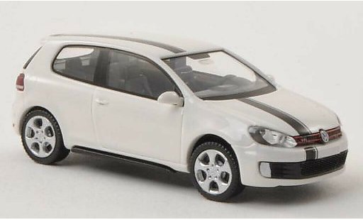 Volkswagen Golf GTI 1/87 Wiking wit/zwart modelauto