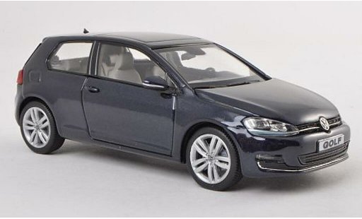 Volkswagen Golf Base 1/43 Herpa blauw 3-Turer modelauto