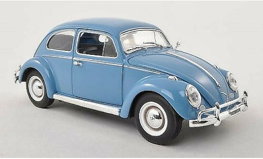 Volkswagen Kafer Base 1/24 WhiteBox 1200 blauw-grijs 1961 modelauto