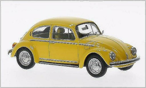 Volkswagen Kafer Base 1/43 Schuco 1200 Sunny Bug geel modelauto