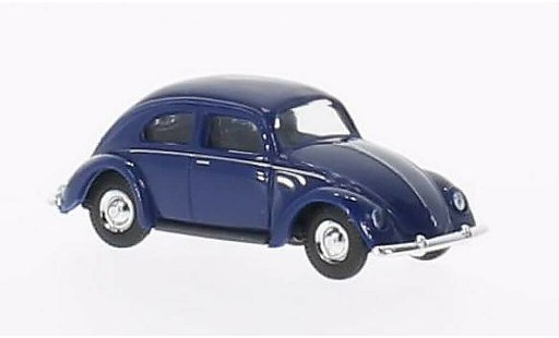 Volkswagen Kafer Base 1/87 Busch blauw Brezelfenster 1951 modelauto