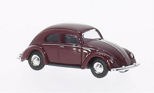 Volkswagen Kafer Base 1/87 Busch rood Brezelfenster 1951 modelauto