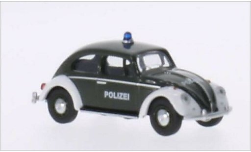 Volkswagen Kafer Base 1/64 Schuco groen/wit Politie modelauto
