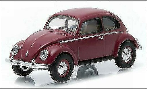 Volkswagen Kafer Base 1/64 Greenlight rood 1951 modelauto