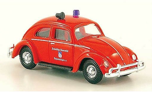 Volkswagen Kafer Base 1/87 Busch Freiwillige Brandweer Schwenningen modelauto