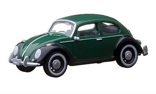 Volkswagen Kafer Base 1/64 Greenlight groen/zwart modelauto