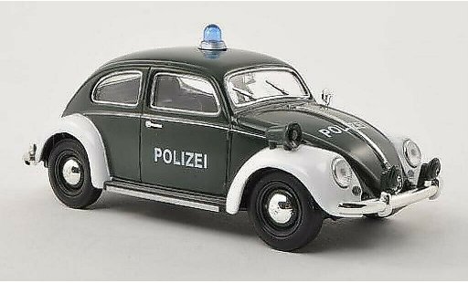Volkswagen Kafer Base 1/32 Schuco Ovali Politie groen/wit modelauto