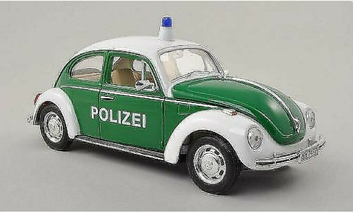 Volkswagen Kafer Base 1/24 Welly Politie groen/wit 1972 modelauto