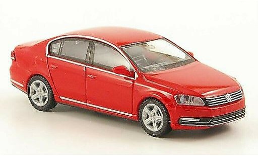 Volkswagen Passat B7 1/87 Wiking Sedan rood modelauto