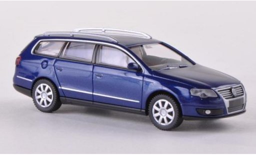 Volkswagen Passat B6 1/87 Wiking Variant blauw 2005 modelauto