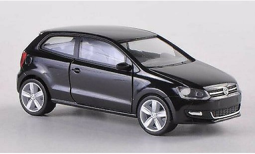 Volkswagen Polo Base 1/87 Herpa 2-turig zwart modelauto
