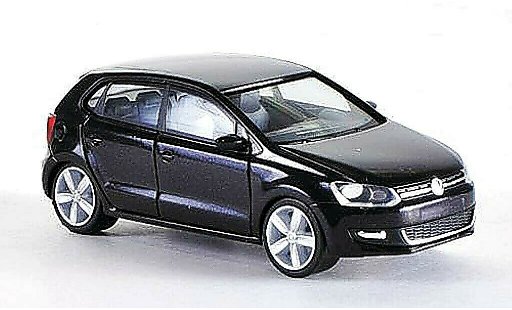 Volkswagen Polo Base 1/87 Herpa 4-turig zwart modelauto