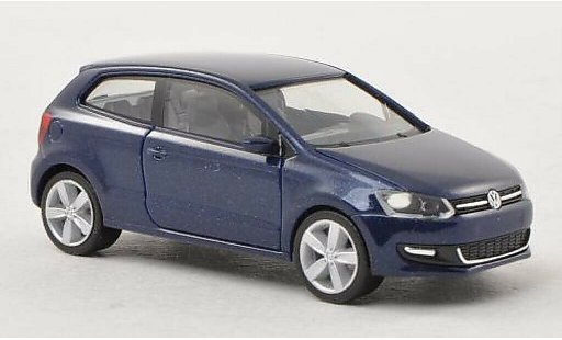 Volkswagen Polo Base 1/87 Herpa blauw 3-Turer modelauto