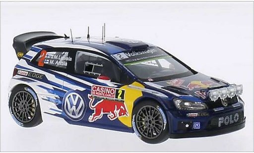 Volkswagen Polo WRC 1/43 Spark R No.2 Motorsport Red Bull Rally WM Rally Monte Carlo 2015 /M.Antilla modelauto