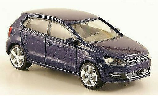 Volkswagen Polo Base 1/87 Herpa V blauw 5-turig modelauto