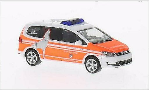Volkswagen Sharan Base 1/87 Herpa ELW Brandweer Wolfsburg modelauto